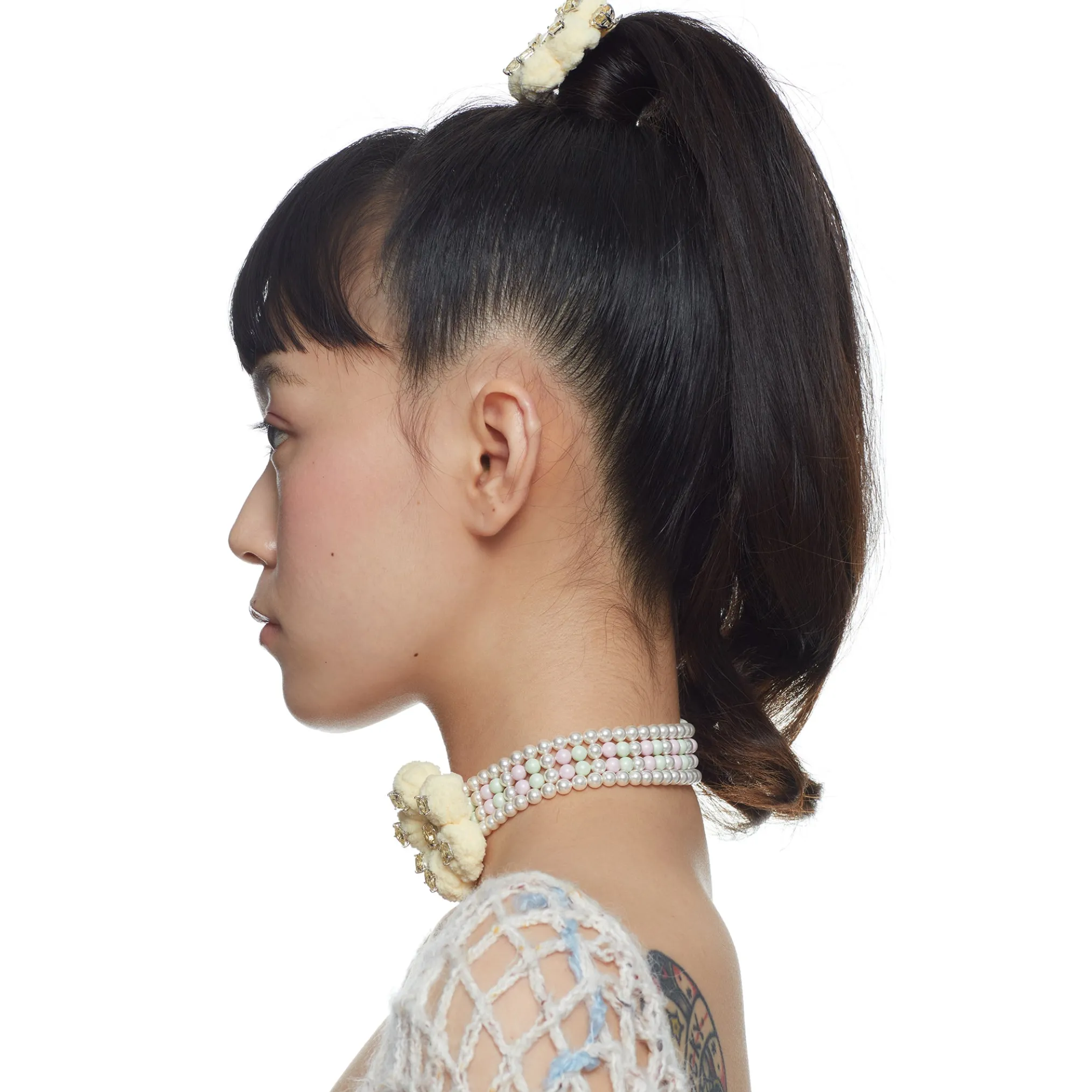 YVMIN X Cacien / Plush Garlic Flower Hair Clip