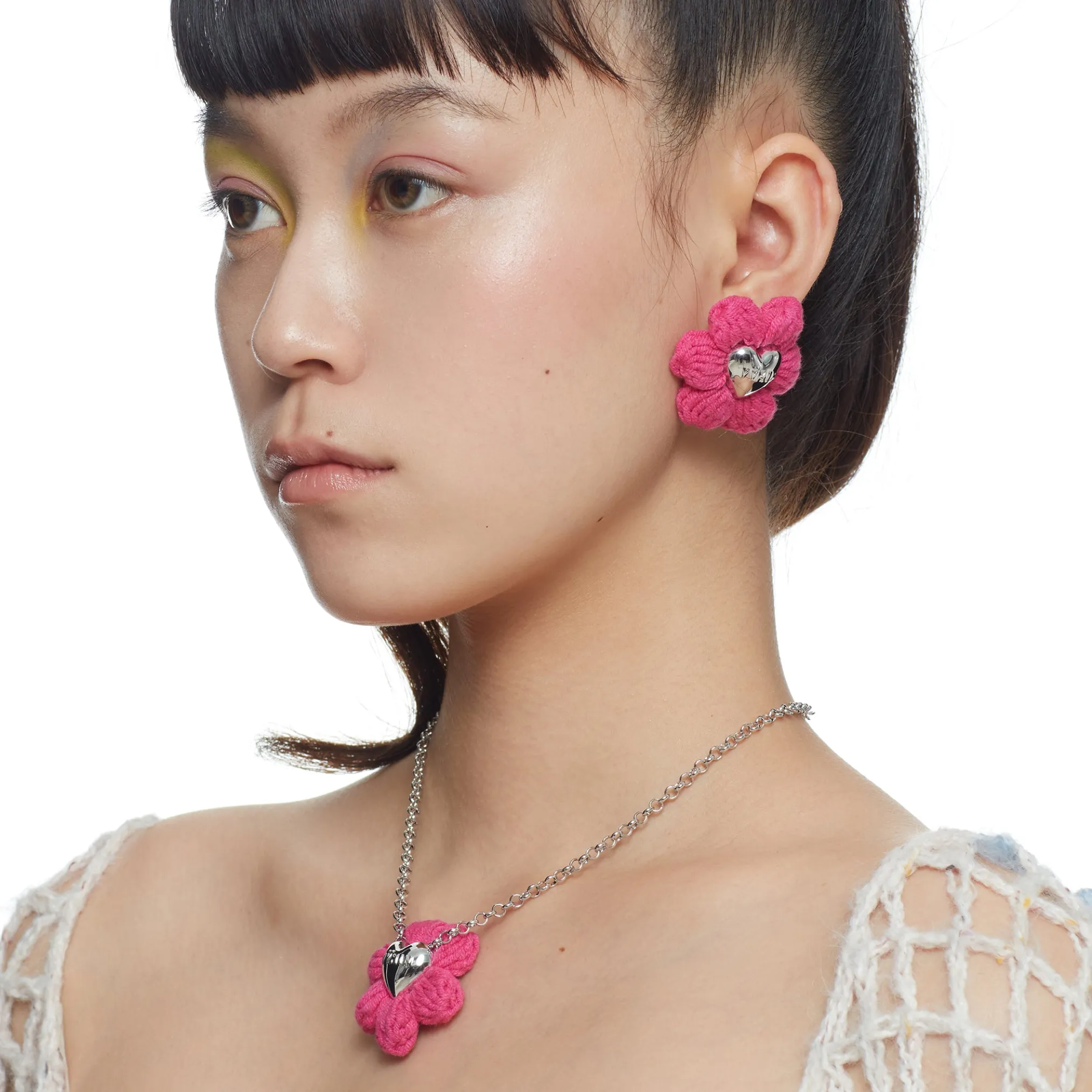 YVMIN X Cacien / Plush Garlic Flower Earrings