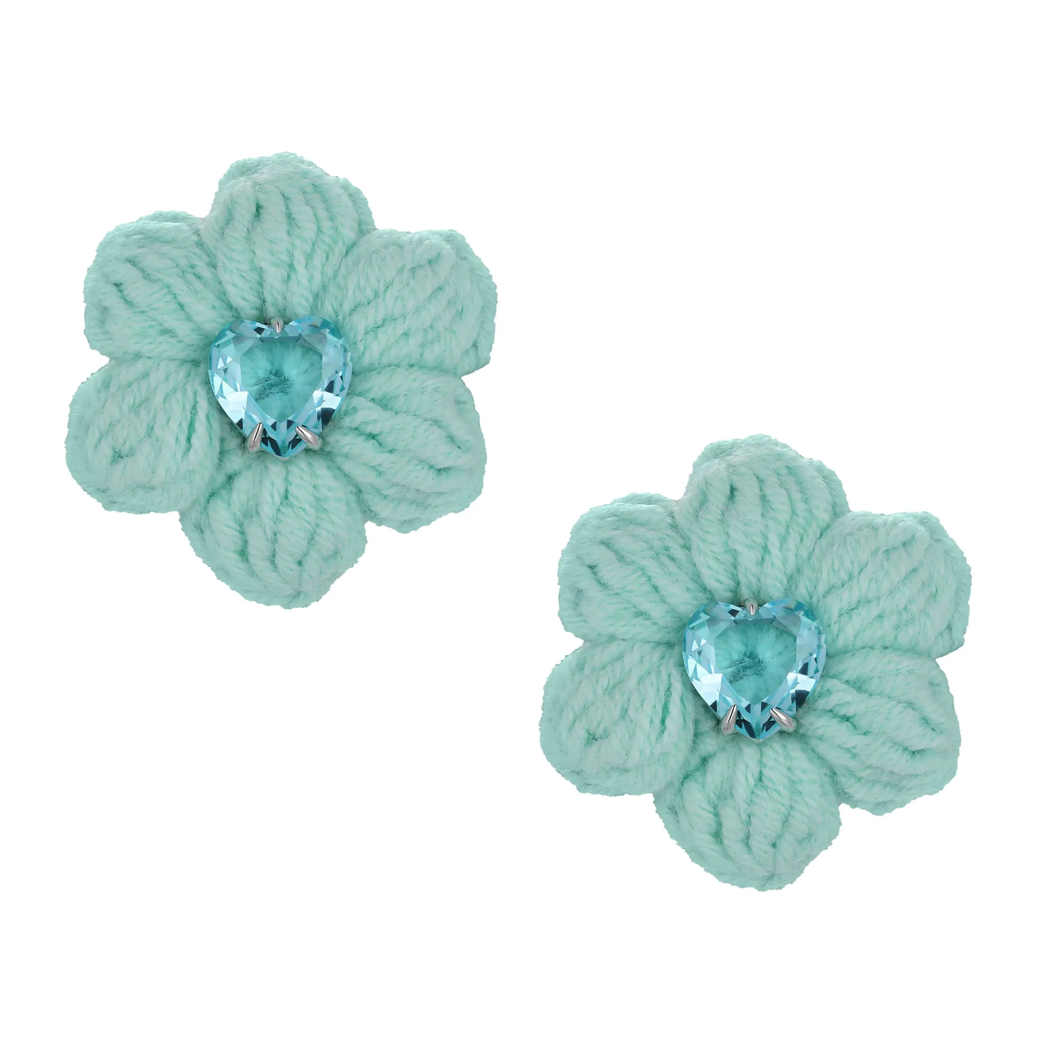 YVMIN X Cacien / Plush Garlic Flower Earrings