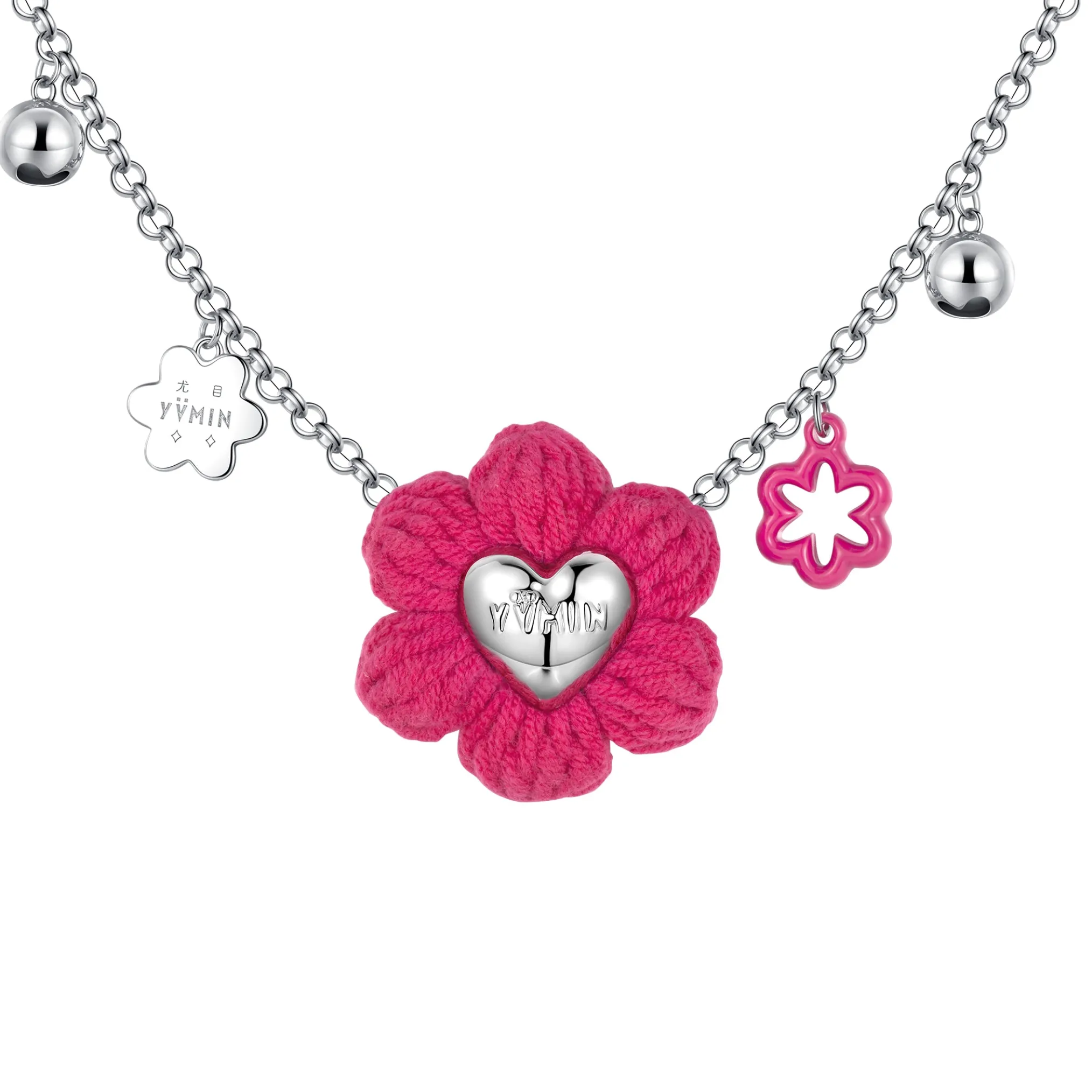 YVMIN X Cacien / Woven Garlic Flower Braided Necklace