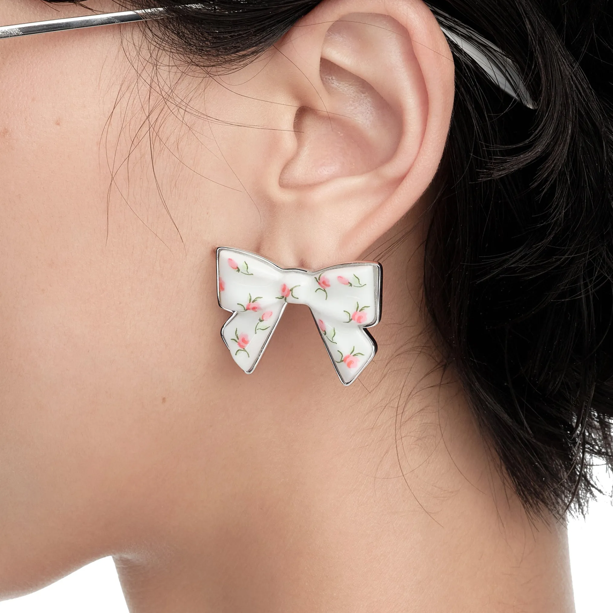 YVMIN X SHUSHUTONG / Ceramic Bowknot Earring