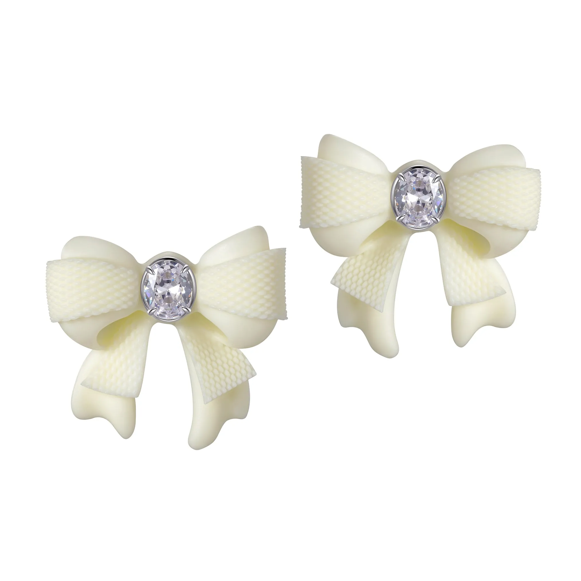YVMIN X SHUSHUTONG / Rubber Bowknot Layers Earring