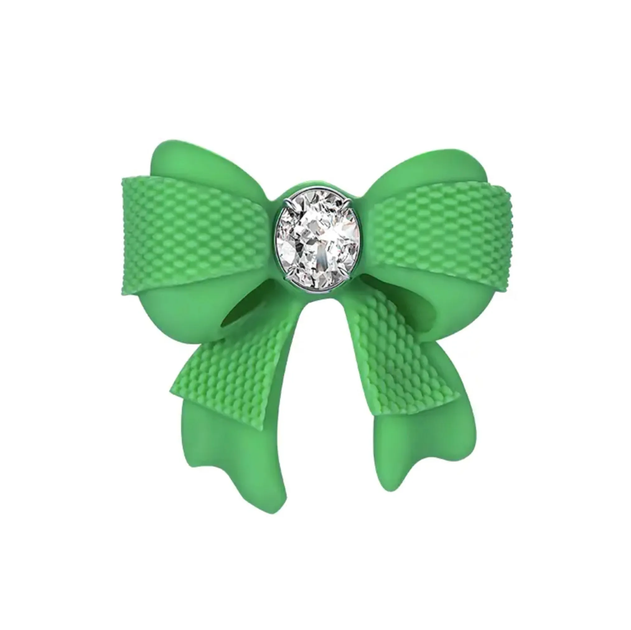 YVMIN X SHUSHUTONG / Rubber Bowknot Layers Earring