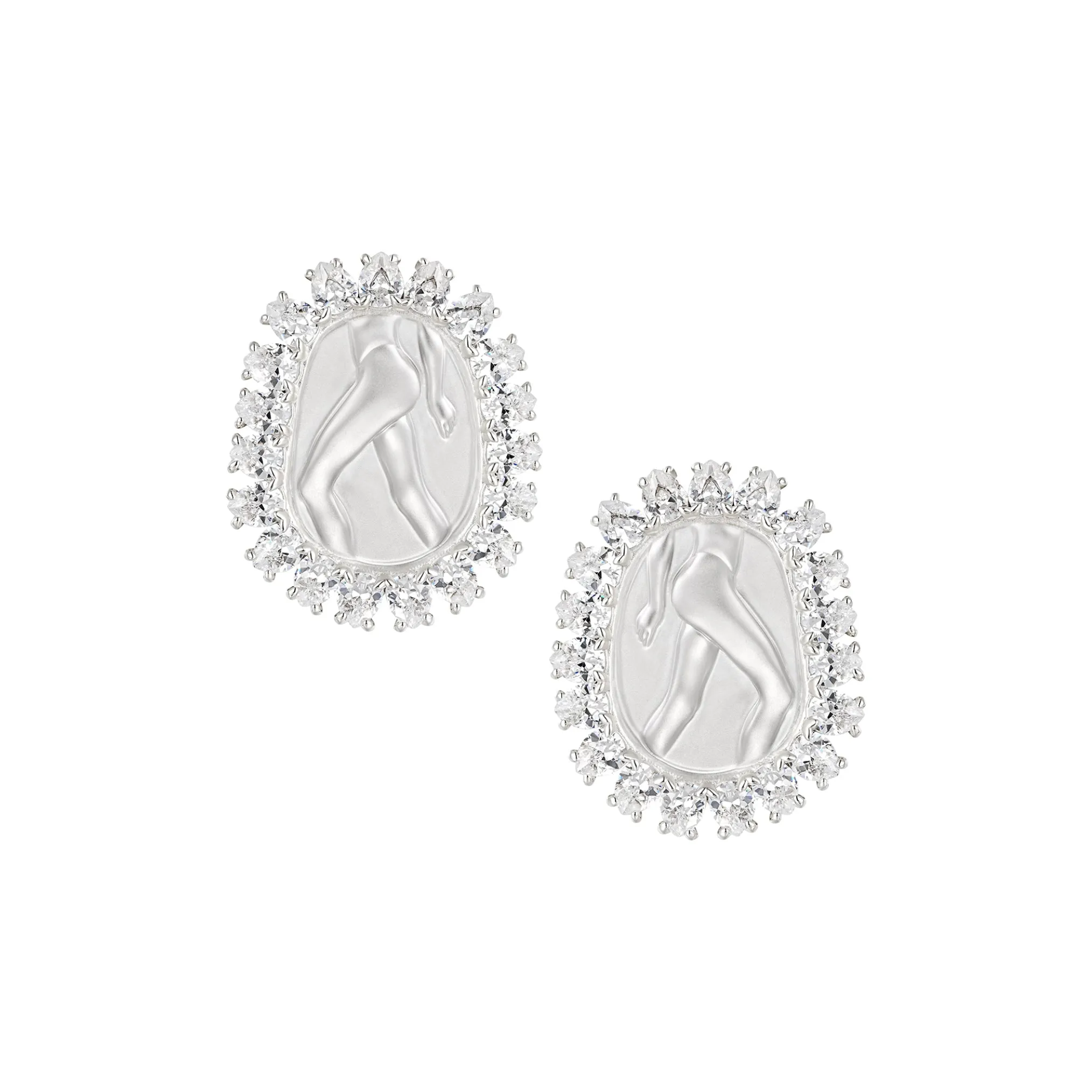 YVMIN X SHUSHUTONG / Basic Shell Sculpture Gemstone Earrings