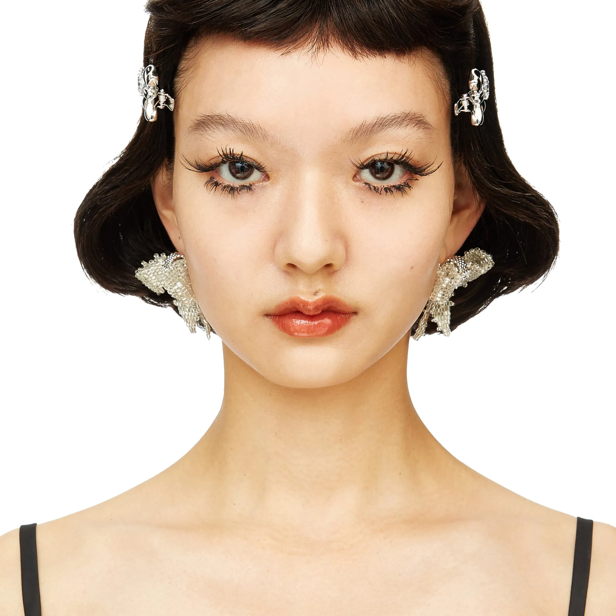 YVMIN X SHUSHUTONG / Gradient Gemstone Metal Bow Hair Pin