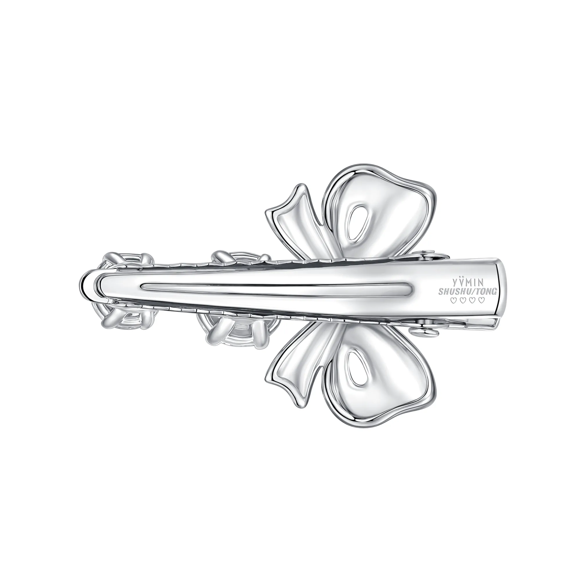 YVMIN X SHUSHUTONG / Gradient Gemstone Metal Bow Hair Pin