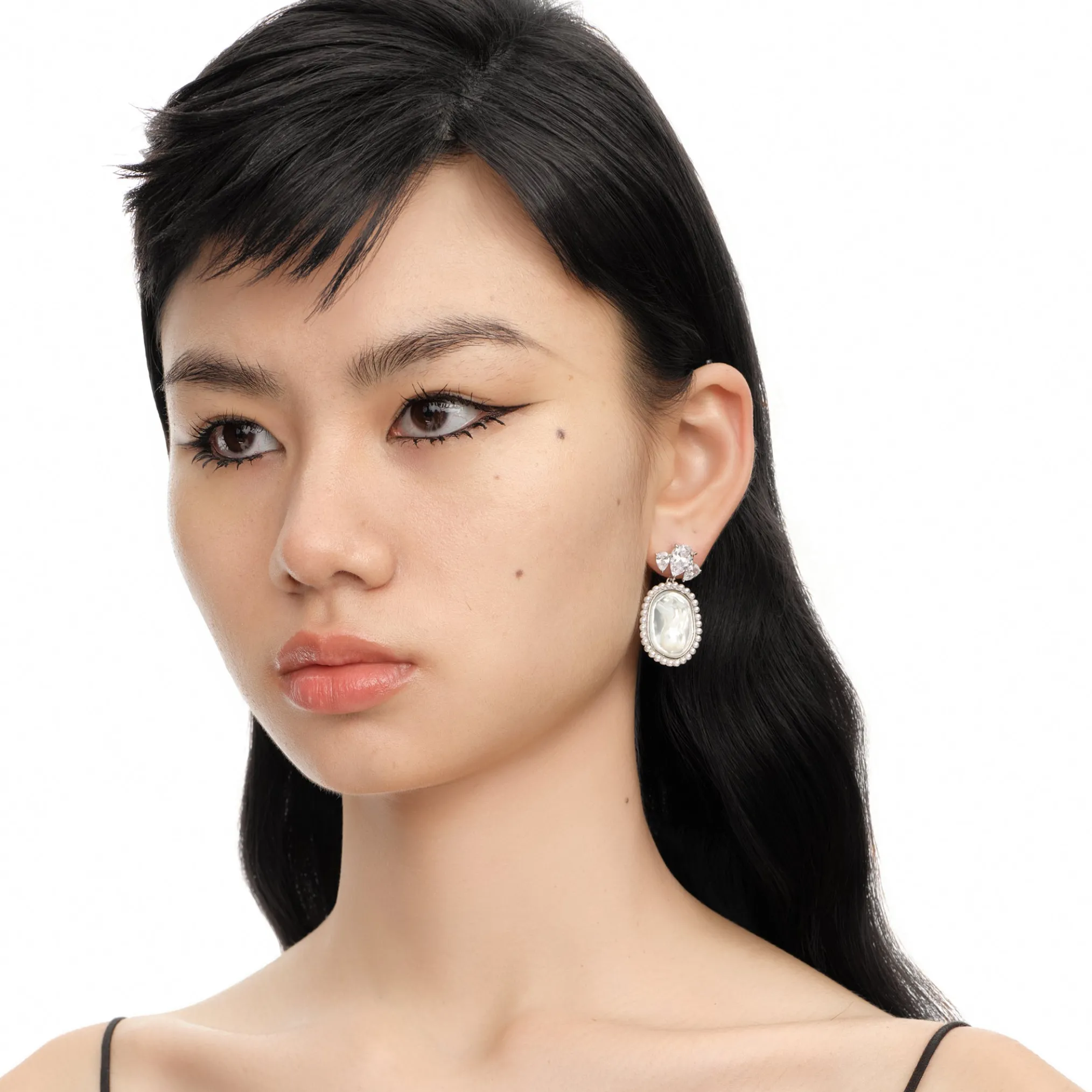 YVMIN X SHUSHUTONG / Shell Sculpture Back Pearl Earrings