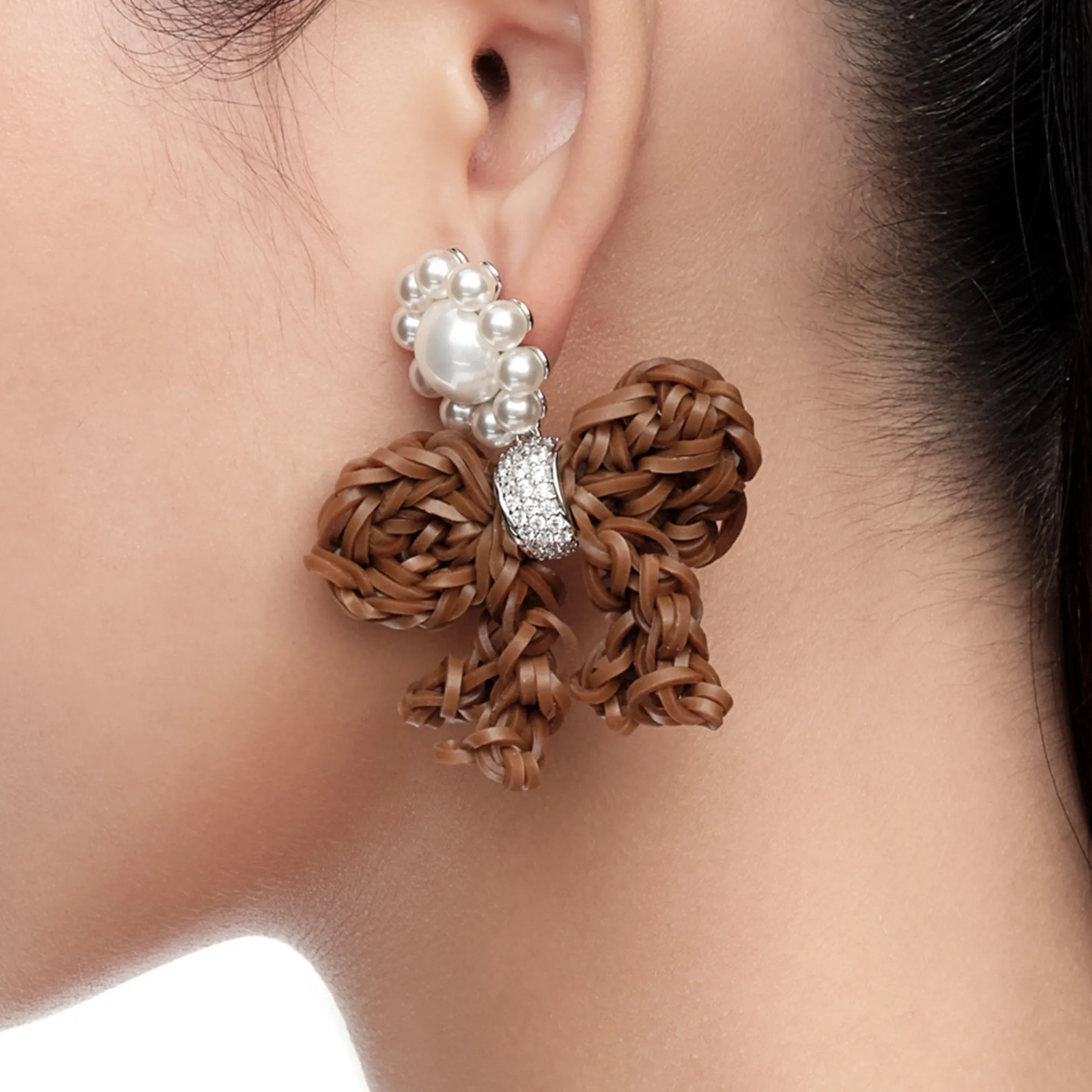 YVMIN X SHUSHUTONG / Rubber Band Bow Knot Earring