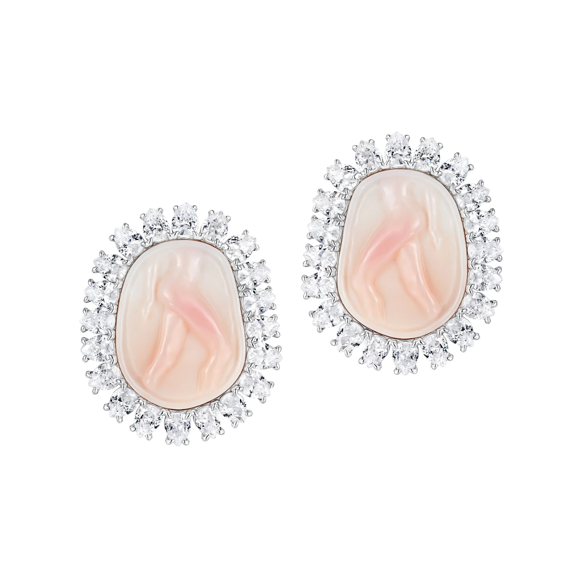 YVMIN X SHUSHUTONG / Shell Sculpture Gemstone Earrings