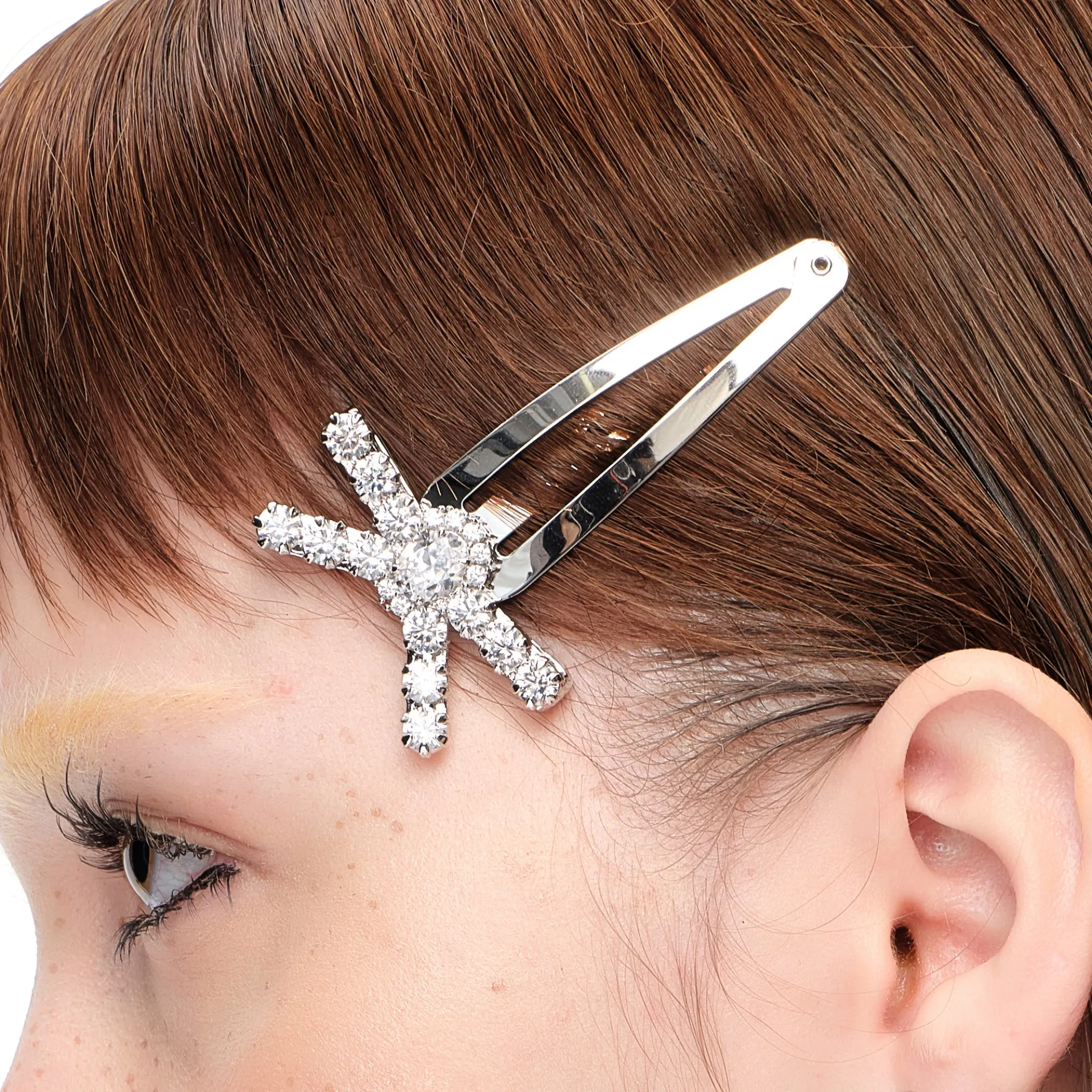 YVMIN X SHUSHUTONG / Pave Gemstone Bow Hair Pin
