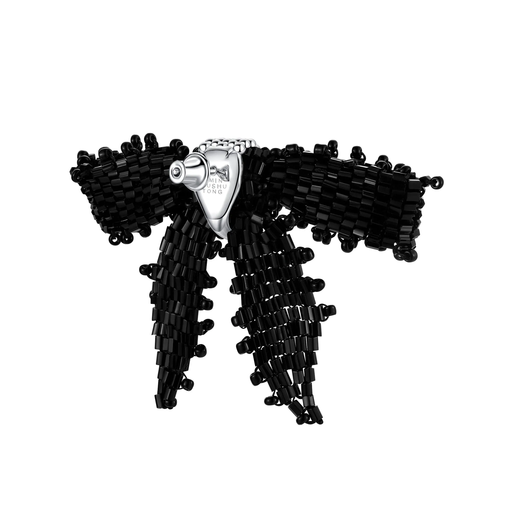 YVMIN X SHUSHUTONG / Square Gemstone Braided Bow Earring