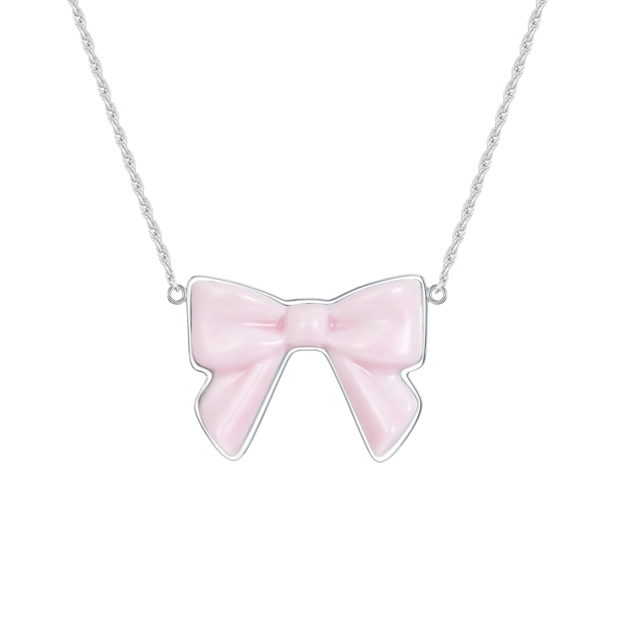 YVMIN X SHUSHUTONG / Double Side Ceramic Bowknot Necklace