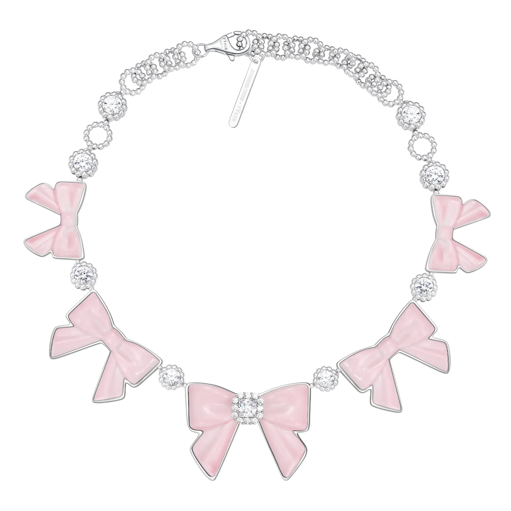 YVMIN X SHUSHUTONG / Ceramic Bowknot Gemstone Necklace