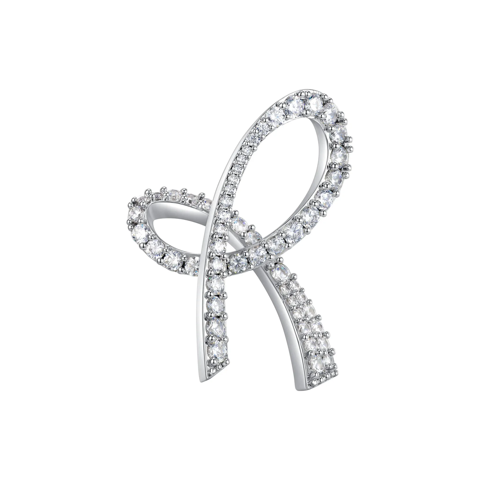 YVMIN X SHUSHUTONG / Pave Gemstone Bowknot Earring