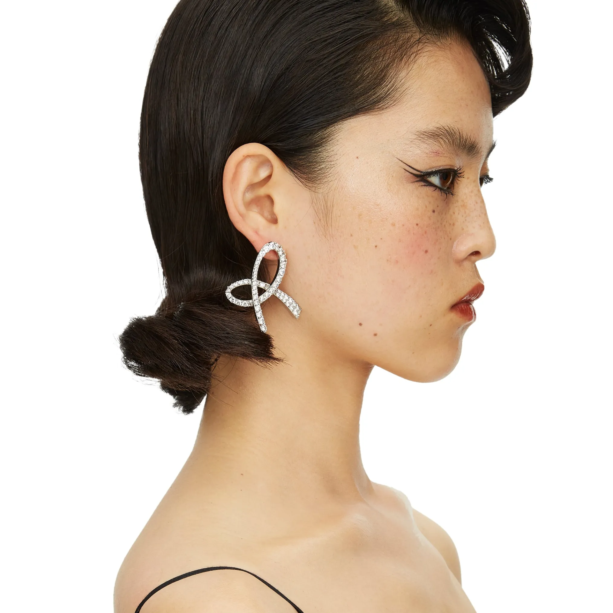 YVMIN X SHUSHUTONG / Pave Gemstone Bowknot Earring