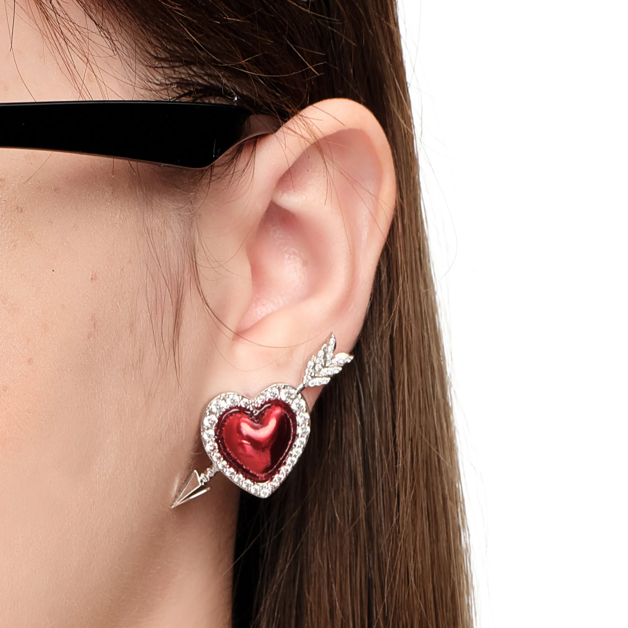 YVMIN X SHUSHUTONG / Single Arrow Heart Earring