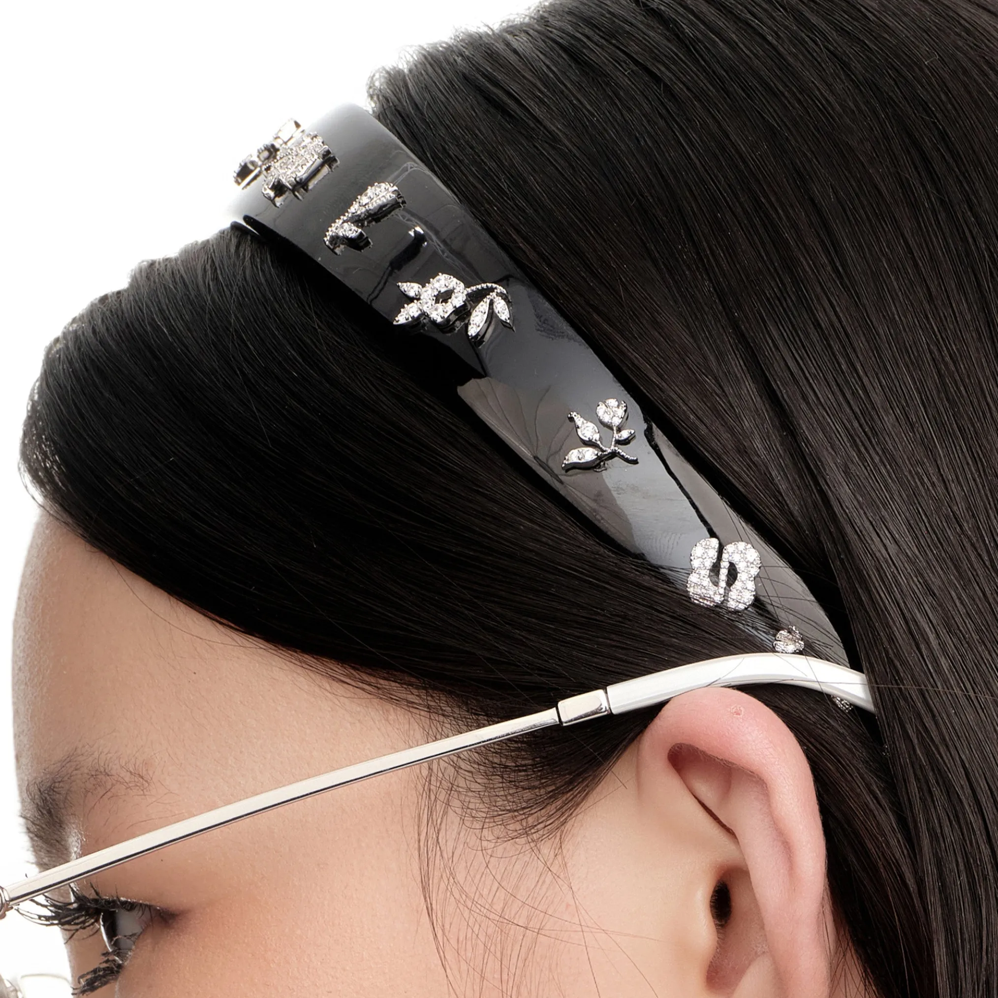 YVMIN X SHUSHUTONG / Zircon Floral Hair Band