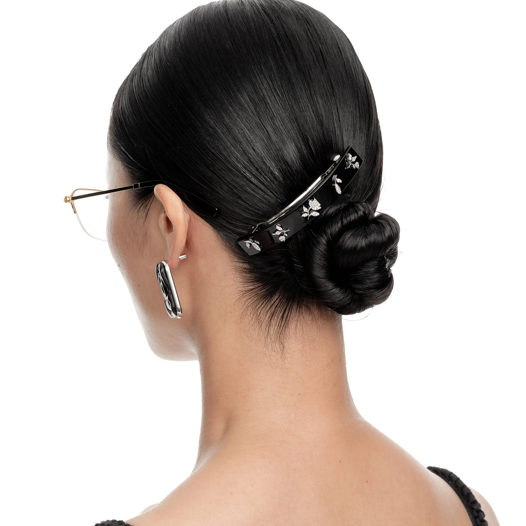 YVMIN X SHUSHUTONG / Zircon Floral Hair Clip