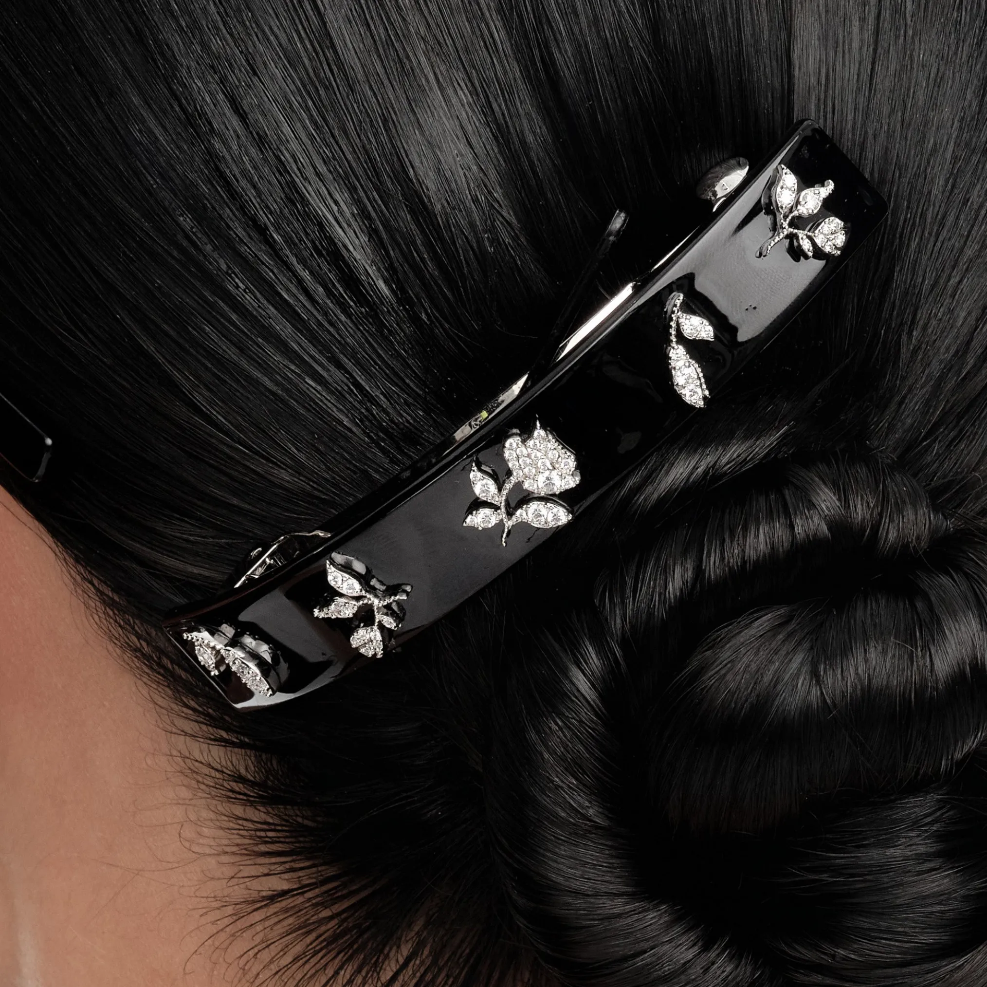 YVMIN X SHUSHUTONG / Zircon Floral Hair Clip