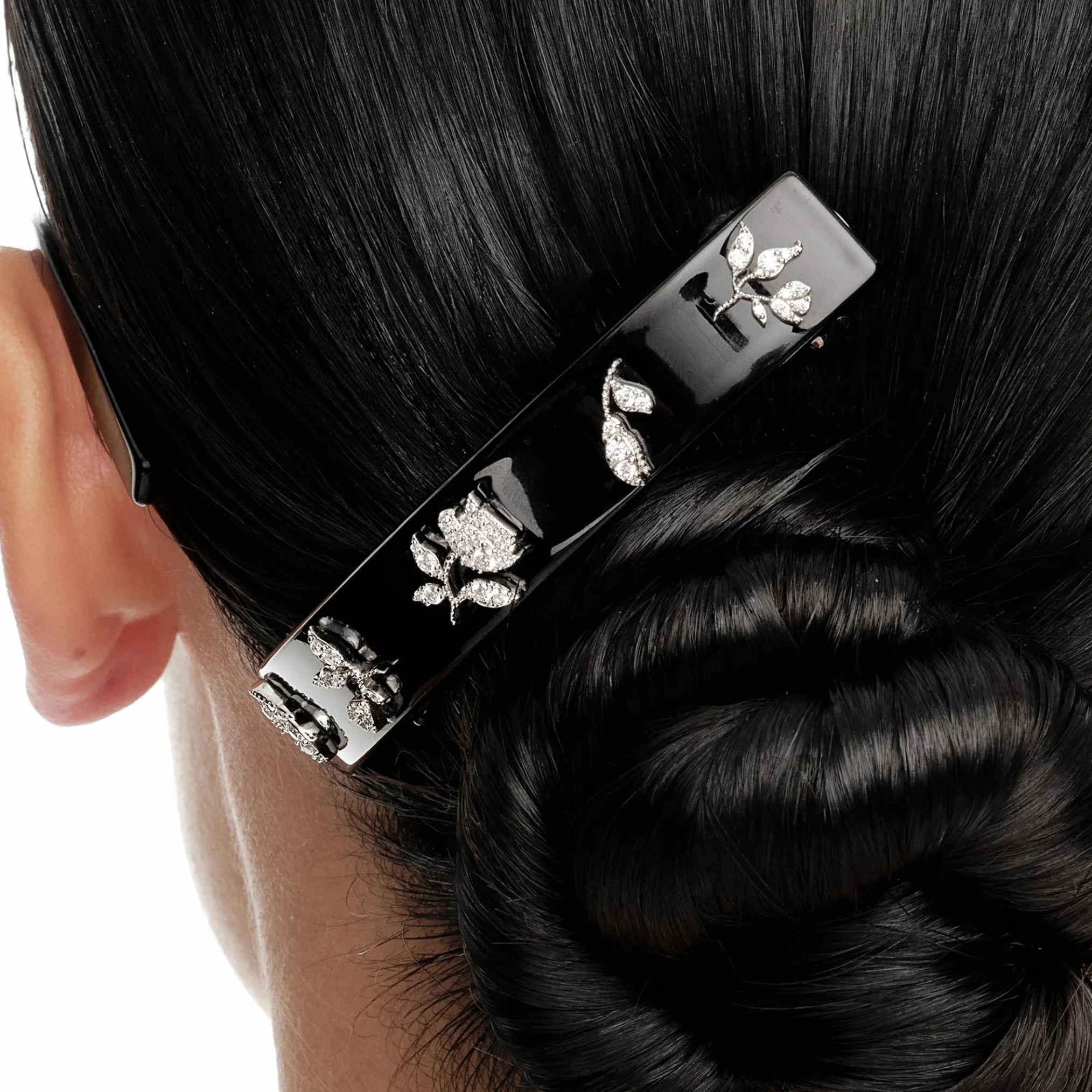 YVMIN X SHUSHUTONG / Zircon Floral Hair Clip