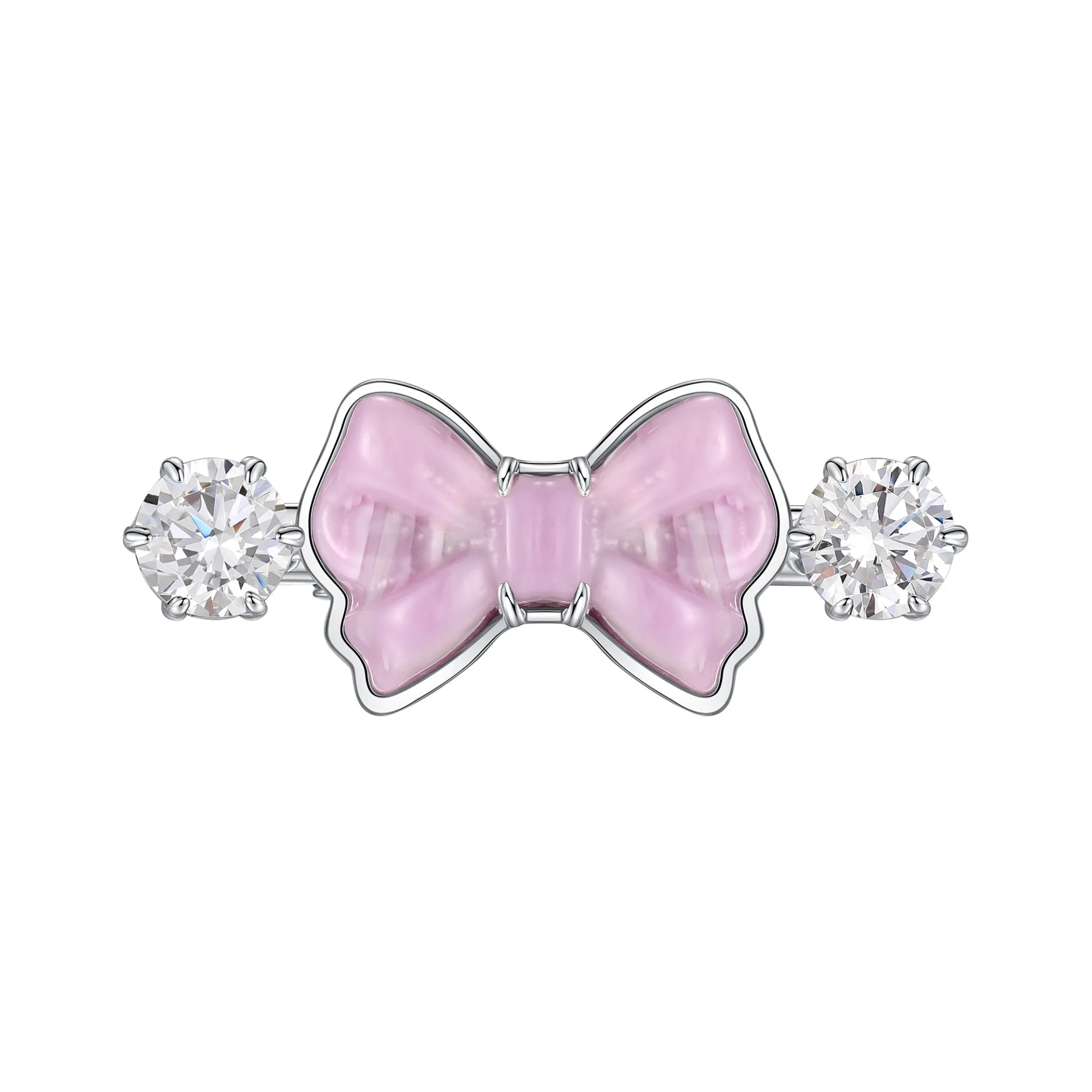 YVMIN X SHUSHUTONG / Double Jeweled Sculpture Bowknot Hair Clip