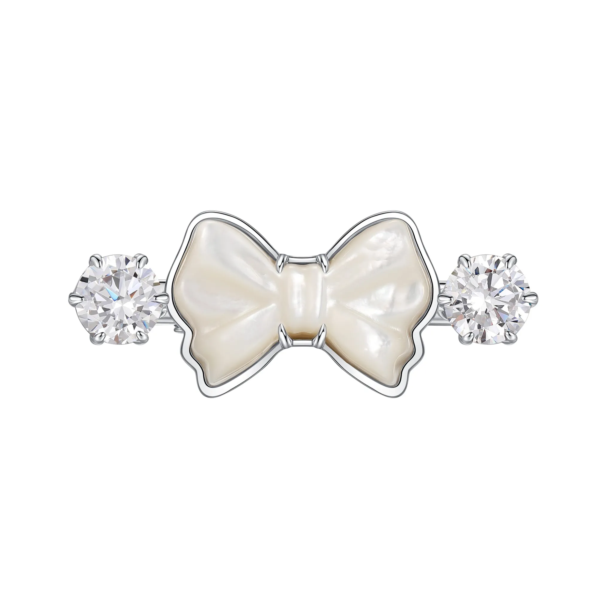 YVMIN X SHUSHUTONG / Double Jeweled Sculpture Bowknot Hair Clip