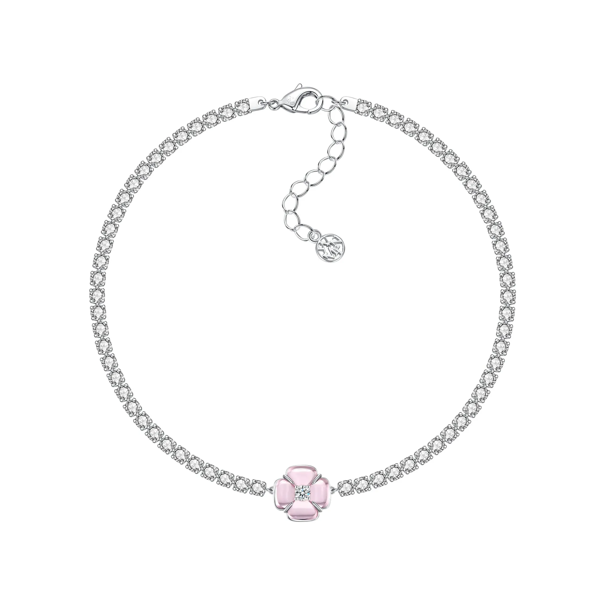 YVMIN X SHUSHUTONG / Natural Gemstone Chain Flower Short Necklace