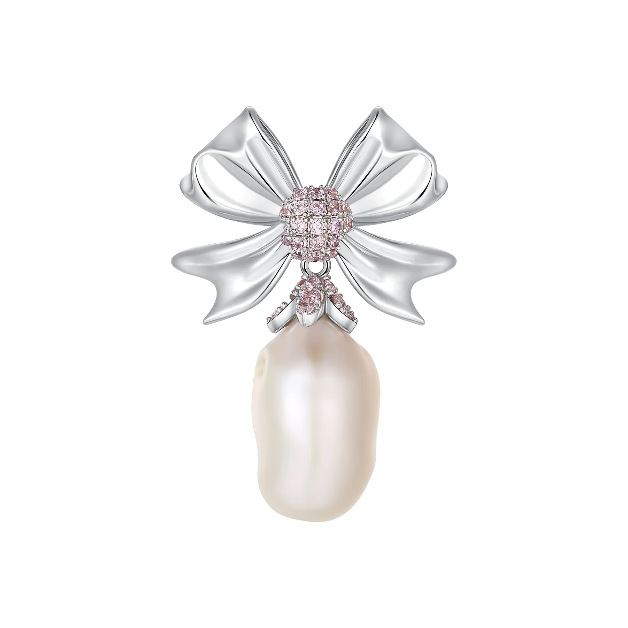 YVMIN X SHUSHUTONG / Baroque Pearl Bow Earring