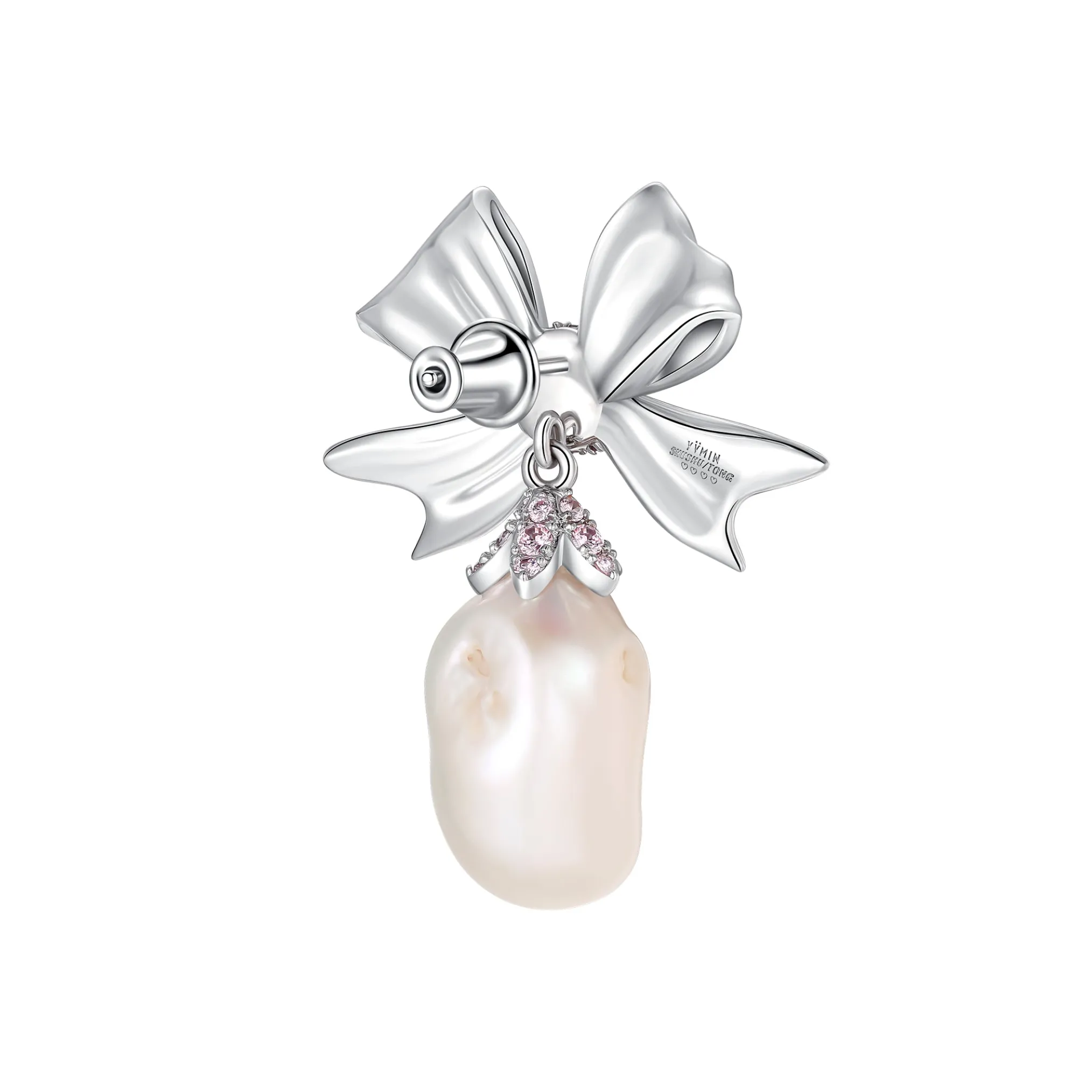 YVMIN X SHUSHUTONG / Baroque Pearl Bow Earring