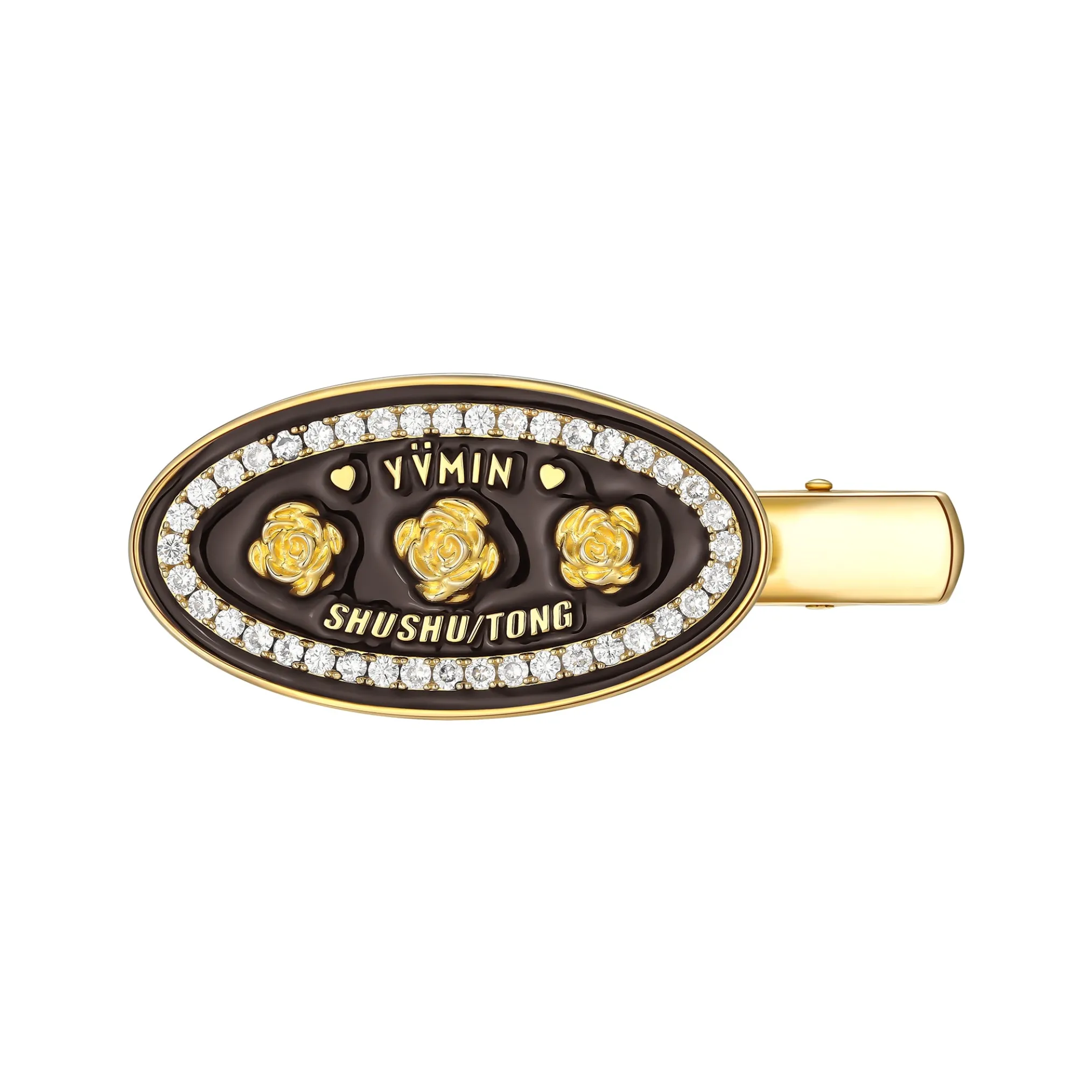 YVMIN X SHUSHUTONG / Rose Gemstone house number Hairpin