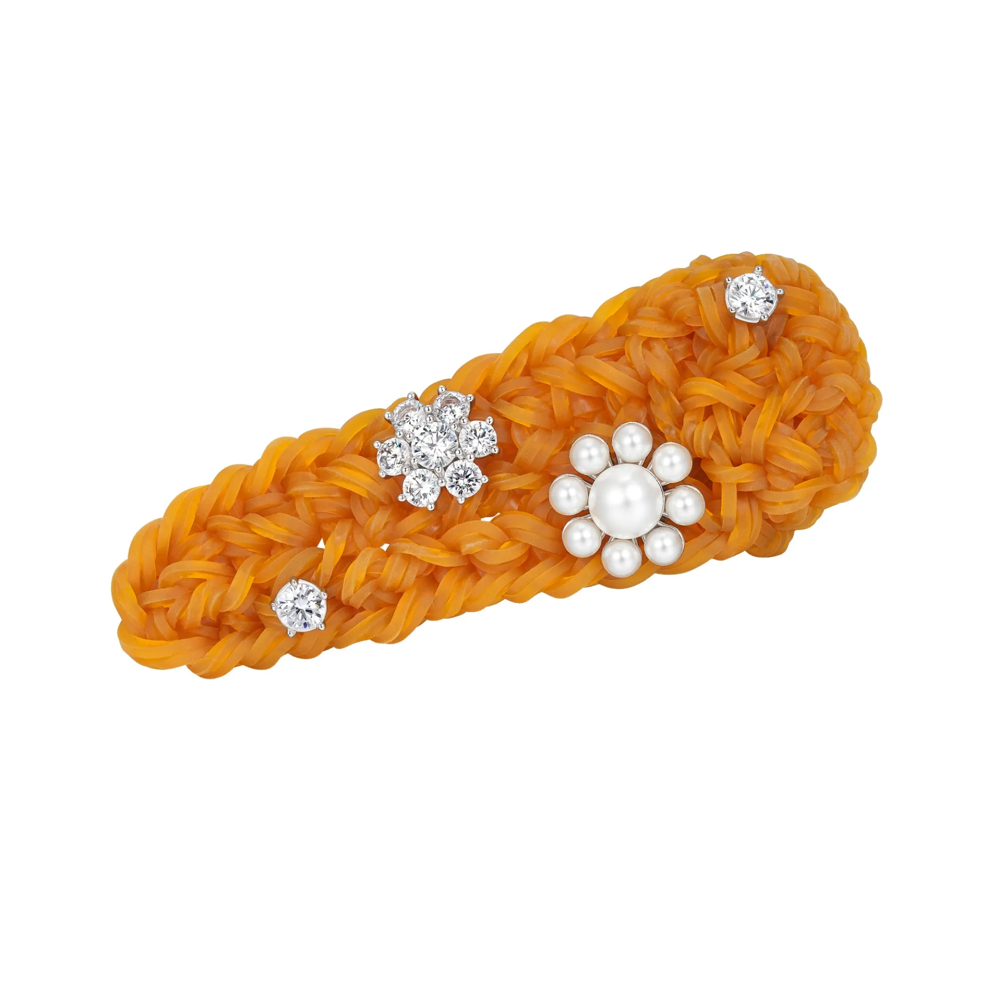 YVMIN X SHUSHUTONG / Rubber Band Flower Hair Clip